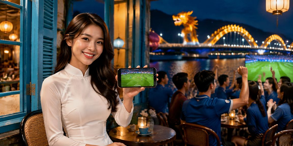 Người chơi casino trực tuyến trên điện thoại tại Đà Nẵng với áo dài truyền thống