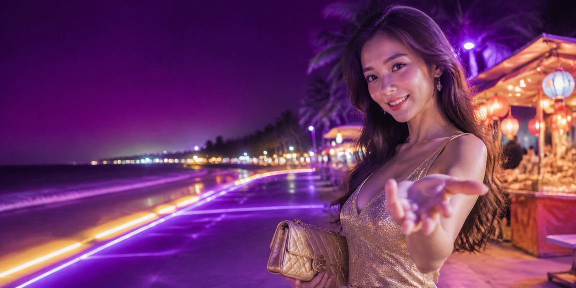 Chợ đêm Mũi Né với trò chơi bắn cá và không khí giải trí ven biển sôi động