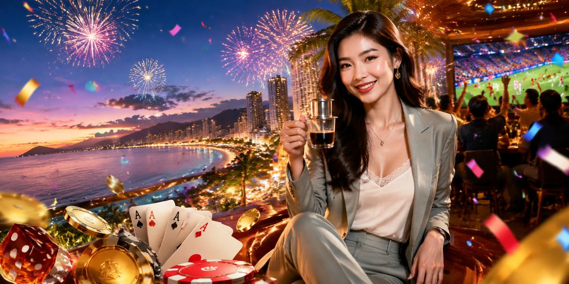 Người chơi bài tại quán cà phê Nha Trang trong không khí giải trí ban ngày